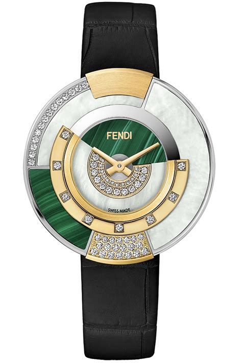 fendi gold watch|fendi watch with diamonds.